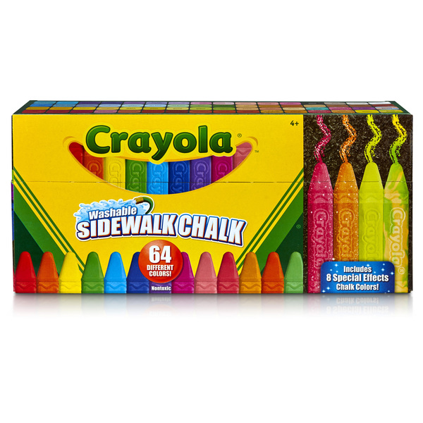 Crayola Crayola® Ultimate Washable Sidewalk Chalk, PK64 5120-64